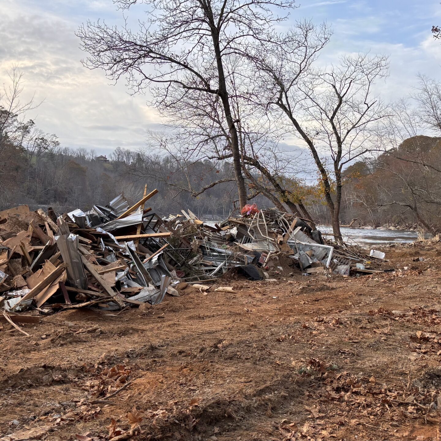 Asheville storm debris cleanup